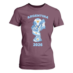 Proud Argentina Soccer 2026 T Shirt For Women World Football Fan Gift