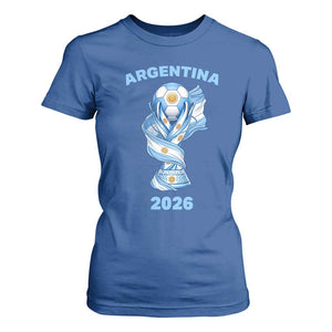 Proud Argentina Soccer 2026 T Shirt For Women World Football Fan Gift
