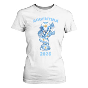 Proud Argentina Soccer 2026 T Shirt For Women World Football Fan Gift