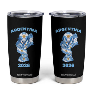 Proud Argentina Soccer 2026 Tumbler Cup World Football Fan Gift