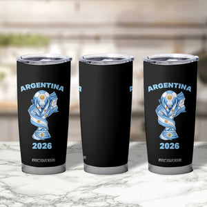 Proud Argentina Soccer 2026 Tumbler Cup World Football Fan Gift