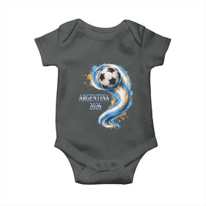 Argentina 2026 Soccer Fan Baby Onesie Proud Football Flag Supporter