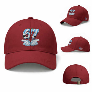 Funny Argentina Six Seven Football Meme Baseball Cap Gen Alpha Soccer Fan
