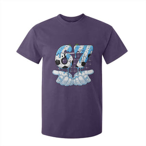 Funny Argentina Six Seven Football Meme T Shirt For Kid Gen Alpha Soccer Fan