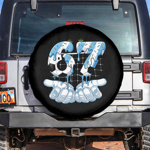 Funny Argentina Six Seven Football Meme Spare Tire Cover Gen Alpha Soccer Fan