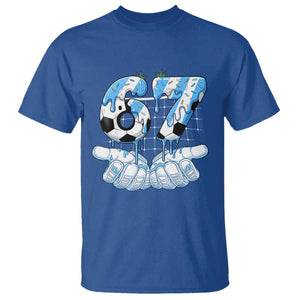 Funny Argentina Six Seven Football Meme T Shirt Gen Alpha Soccer Fan