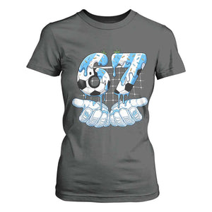 Funny Argentina Six Seven Football Meme T Shirt For Women Gen Alpha Soccer Fan