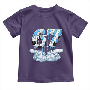Funny Argentina Six Seven Football Meme Toddler T Shirt Gen Alpha Soccer Fan