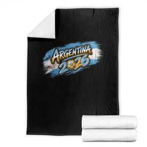 Vintage Argentina Soccer Pride 2026 Graphic Throw Blanket