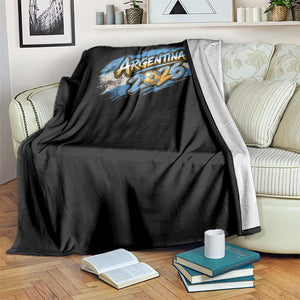 Vintage Argentina Soccer Pride 2026 Graphic Throw Blanket