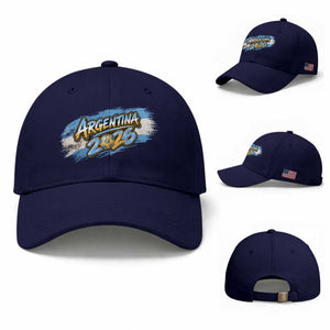 Vintage Argentina Soccer Pride 2026 Graphic Baseball Cap