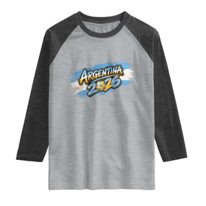 Vintage Argentina Soccer Pride 2026 Graphic Raglan Shirt