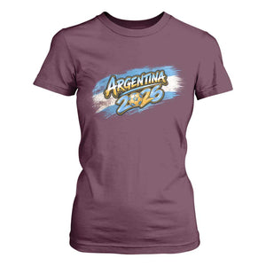 Vintage Argentina Soccer Pride 2026 Graphic T Shirt For Women