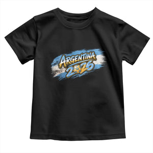 Vintage Argentina Soccer Pride 2026 Graphic Toddler T Shirt