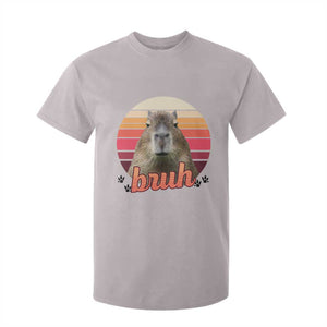 Capybara Lover T Shirt For Kid Funny Bruh Meme Animal Humor Gift TS12 Ice Gray Print Your Wear