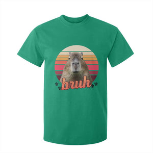 Capybara Lover T Shirt For Kid Funny Bruh Meme Animal Humor Gift TS12 Irish Green Print Your Wear