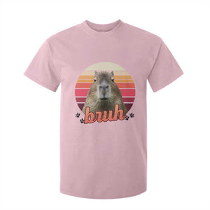 Capybara Lover T Shirt For Kid Funny Bruh Meme Animal Humor Gift TS12 Light Pink Print Your Wear