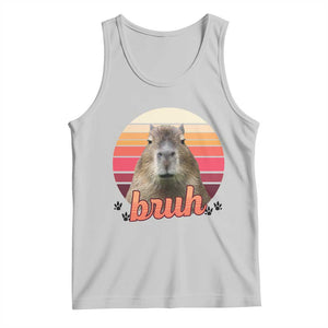 Capybara Lover Tank Top Funny Bruh Meme Animal Humor Gift TS12 Ash Print Your Wear