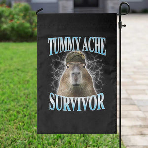 Tummy Ache Survivor Garden Flag Funny Capybara Meme For Animal Lover TS12 Print Your Wear