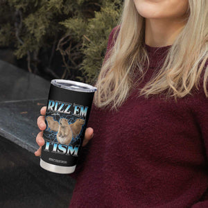 Autism Capybara Tumbler Cup Funny Rizz Em With The Tism TS12 Print Your Wear