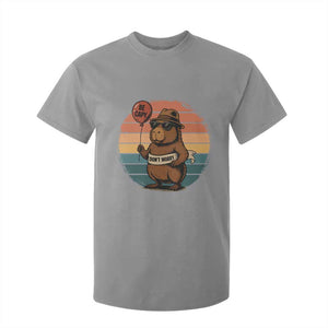 Funny Capybara T Shirt For Kid Be Capy Do Not Worry For Animal Lovers TS12 Sport Gray Print Your Wear