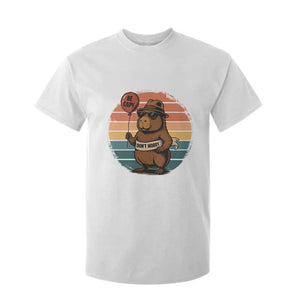 Funny Capybara T Shirt For Kid Be Capy Do Not Worry For Animal Lovers TS12 White Print Your Wear
