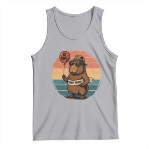 Funny Capybara Tank Top Be Capy Do Not Worry For Animal Lovers TS12 Athletic Heather Print Your Wear