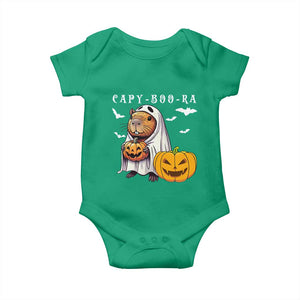 Funny Halloween Capy Boo Ra Baby Onesie Cute Capybara Boo Ghost TS12 Irish Green Print Your Wear