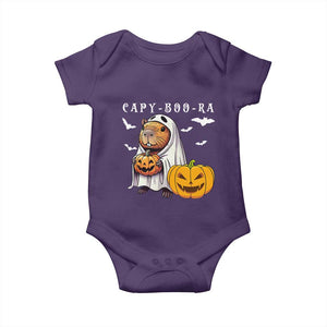 Funny Halloween Capy Boo Ra Baby Onesie Cute Capybara Boo Ghost TS12 Purple Print Your Wear