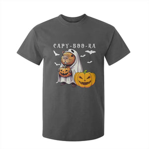 Funny Halloween Capy Boo Ra T Shirt For Kid Cute Capybara Boo Ghost TS12 Dark Heather Print Your Wear