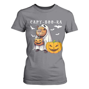 Funny Halloween Capy Boo Ra T Shirt For Women Cute Capybara Boo Ghost TS12 Charcoal Print Your Wear