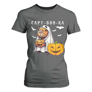Funny Halloween Capy Boo Ra T Shirt For Women Cute Capybara Boo Ghost TS12 Dark Heather Print Your Wear