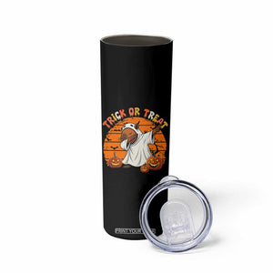 Funny Capybara Halloween Skinny Tumbler Trick Or Treat Cute Cappy Boo Ghost TS12 Print Your Wear