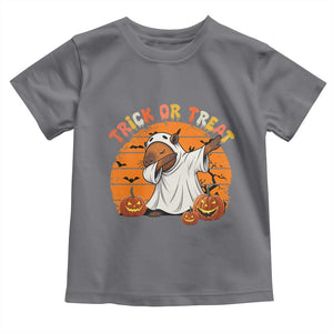 Funny Capybara Halloween Toddler T Shirt Trick Or Treat Cute Cappy Boo Ghost TS12 Charcoal Print Your Wear