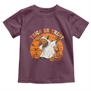 Funny Capybara Halloween Toddler T Shirt Trick Or Treat Cute Cappy Boo Ghost TS12 Maroon Print Your Wear