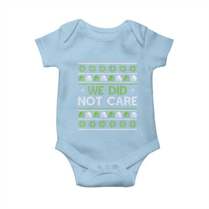 We Did Not Care Baby Onesie Ugly Christmas Football Fan Gift TS12 Light Blue Print Your Wear