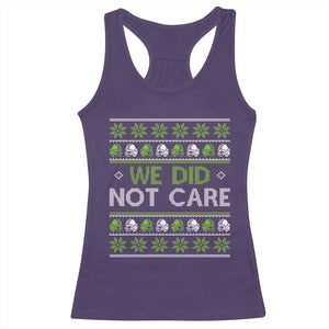 We Did Not Care Racerback Tank Top Ugly Christmas Football Fan Gift TS12 Purple Print Your Wear