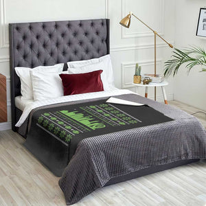 Seattle Skyline Game Day Throw Blanket Ugly Christmas Football Fan Gift