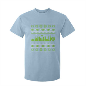 Seattle Skyline Game Day T Shirt For Kid Ugly Christmas Football Fan Gift TS12 Light Blue Print Your Wear