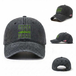 Seattle Skyline Game Day Washed Cotton Baseball Cap Ugly Christmas Football Fan Gift