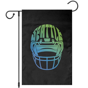 Seattle Northwest Fan Pride Garden Flag Vintage Football Helmet Sports Graphic