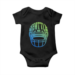 Seattle Northwest Fan Pride Baby Onesie Vintage Football Helmet Sports Graphic