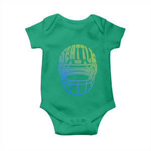 Seattle Northwest Fan Pride Baby Onesie Vintage Football Helmet Sports Graphic