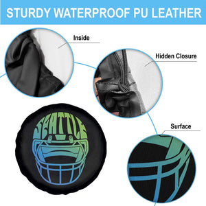 Seattle Northwest Fan Pride Spare Tire Cover Vintage Football Helmet Sports Graphic