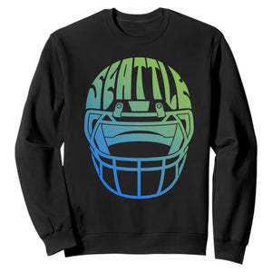 Seattle Northwest Fan Pride Sweatshirt Vintage Football Helmet Sports Graphic