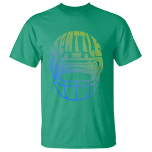 Seattle Northwest Fan Pride T Shirt Vintage Football Helmet Sports Graphic