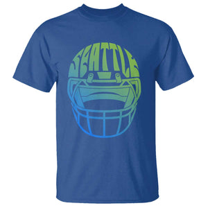 Seattle Northwest Fan Pride T Shirt Vintage Football Helmet Sports Graphic