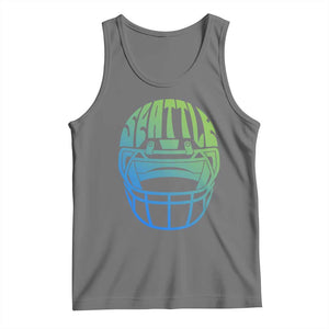 Seattle Northwest Fan Pride Tank Top Vintage Football Helmet Sports Graphic