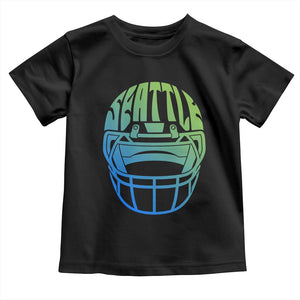 Seattle Northwest Fan Pride Toddler T Shirt Vintage Football Helmet Sports Graphic