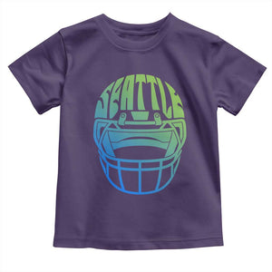 Seattle Northwest Fan Pride Toddler T Shirt Vintage Football Helmet Sports Graphic